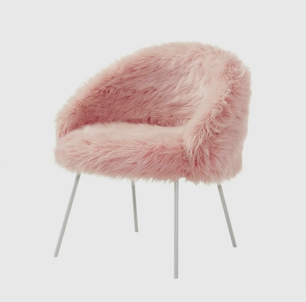 Lux fur accent chair