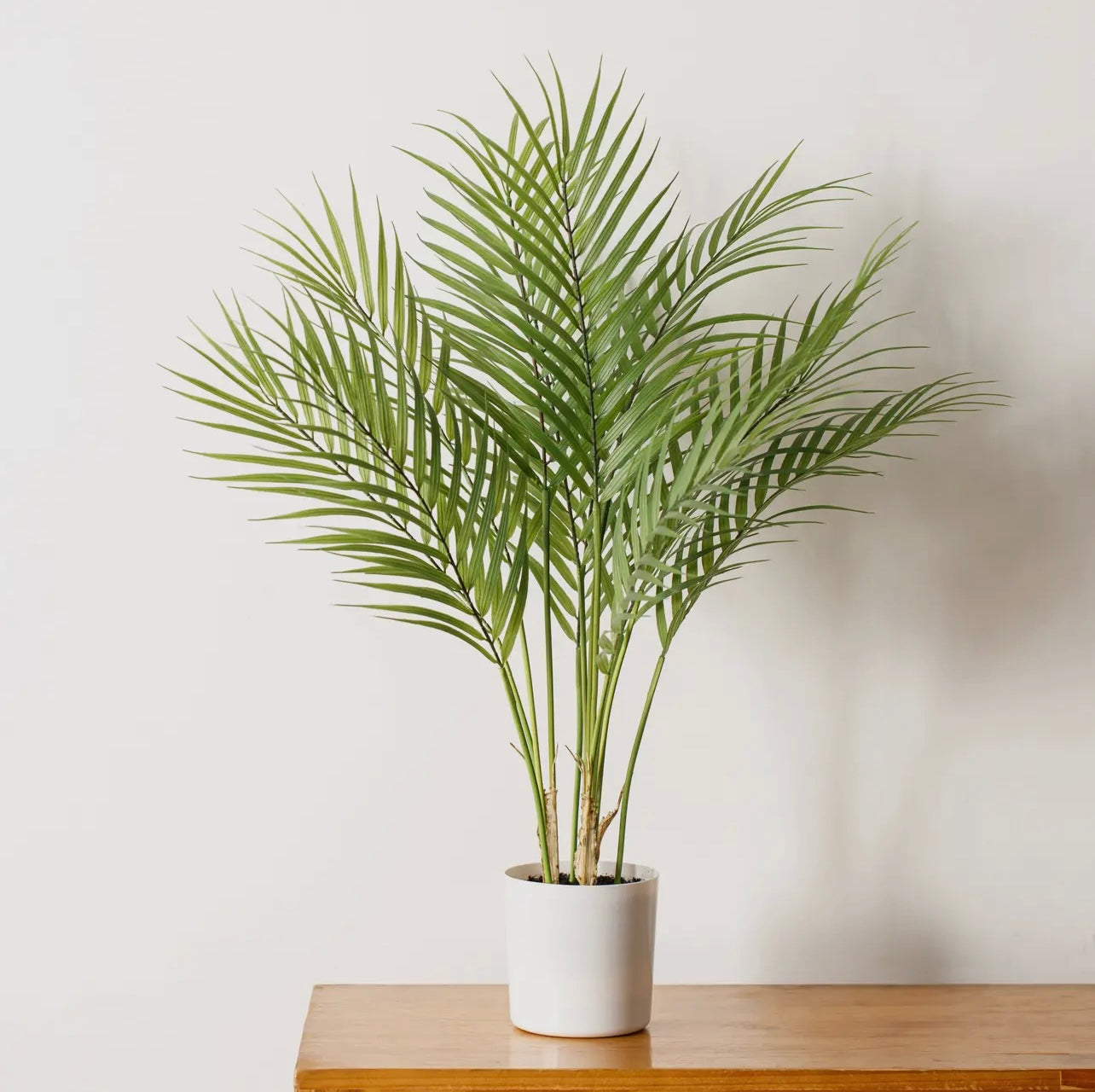 30” Artificial Palm tree in white pot