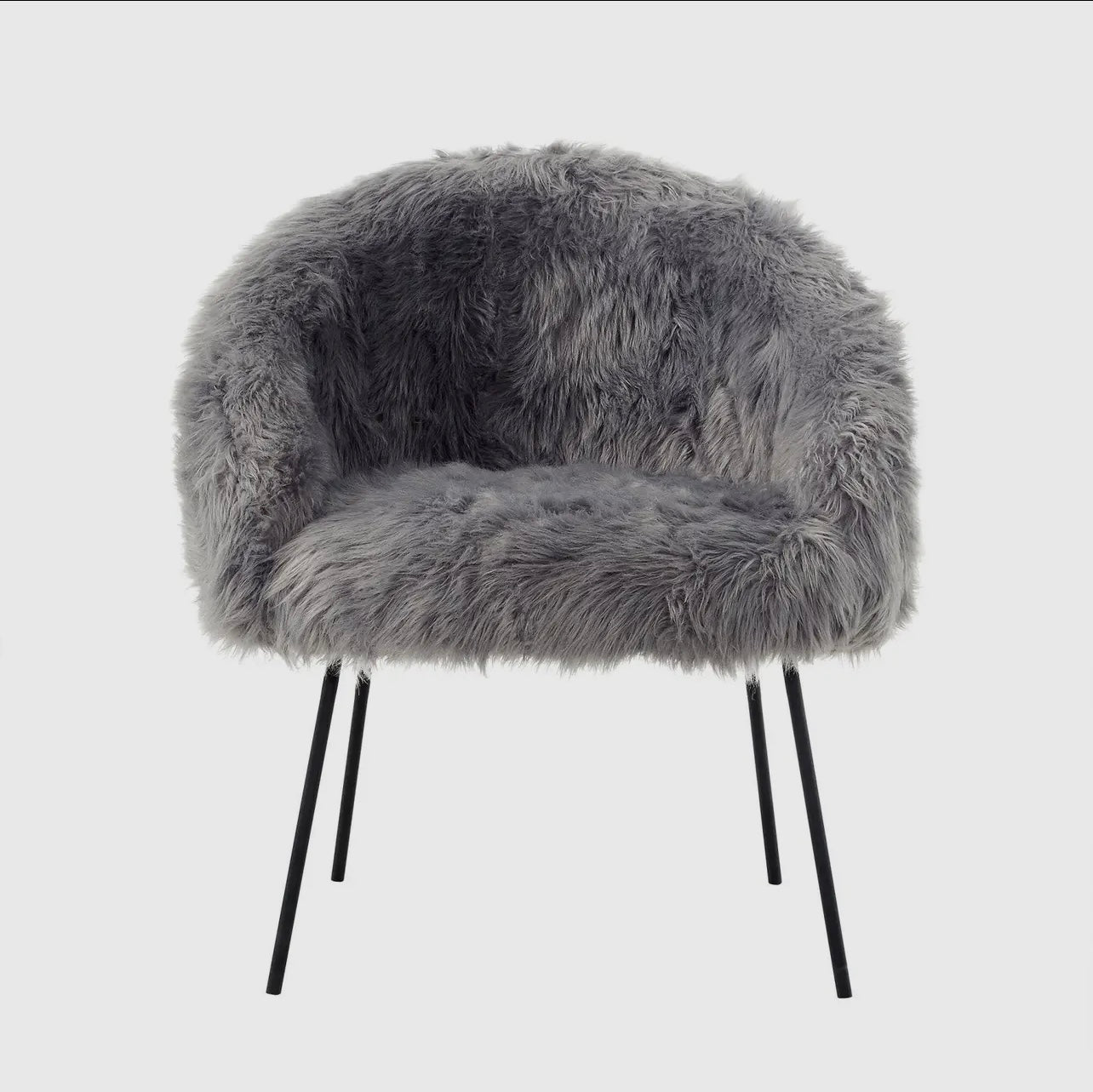 Lux fur accent chair
