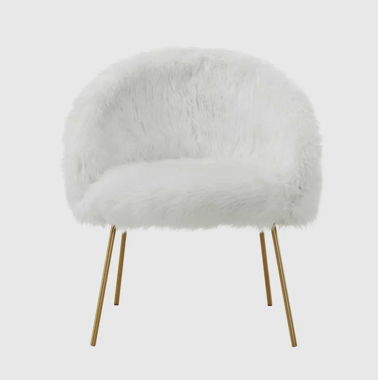 Lux fur accent chair