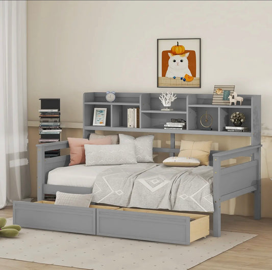 Gray twin size daybed