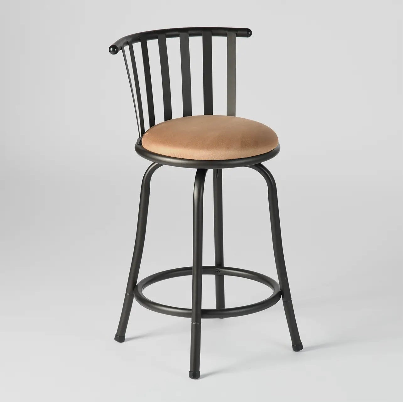 Leather Brown Bar Stools(3 set)