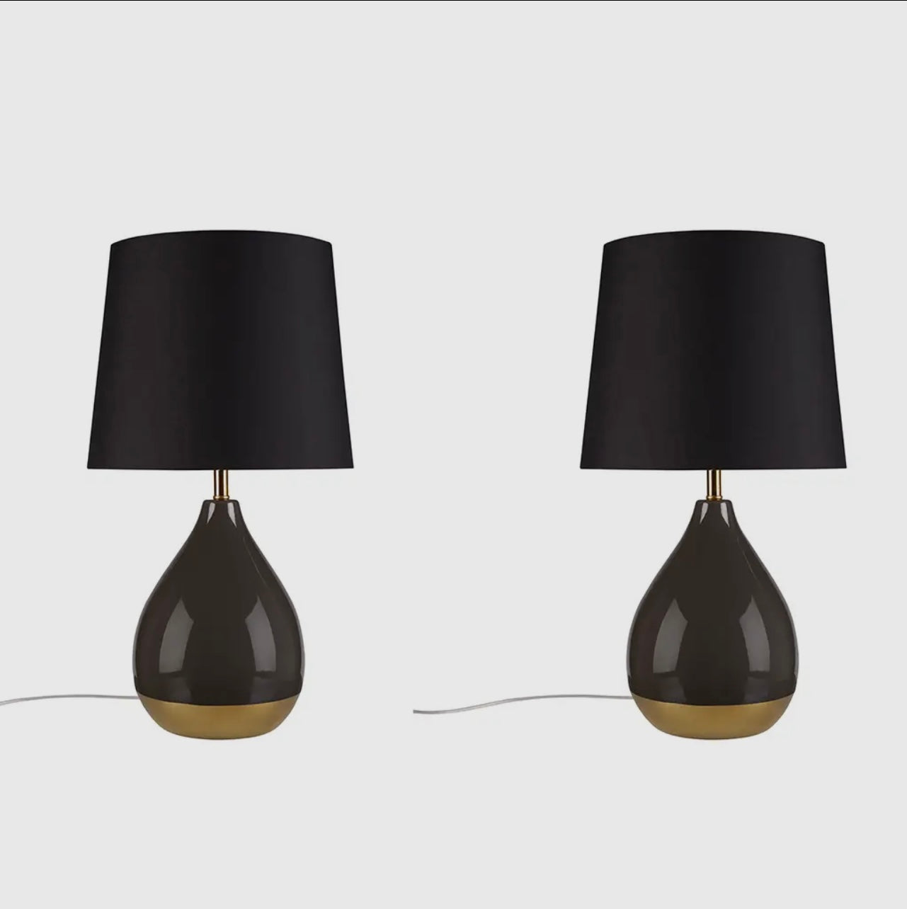 Ceramic teardrop lamps